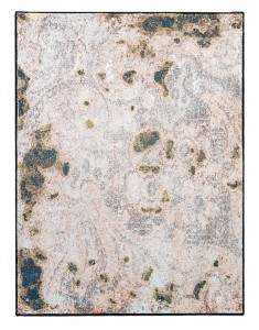 Pinky Oxidation 2, 2016, Acrylic, gold and silver on canvas, 30 x 40 cm